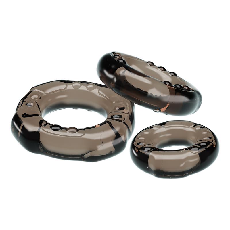 BAILE - SET 3 ANILLOS PARA EL PENE