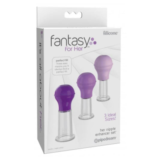 FANTASY FOR HER - SET 3 BOMBAS PARA PEZONES