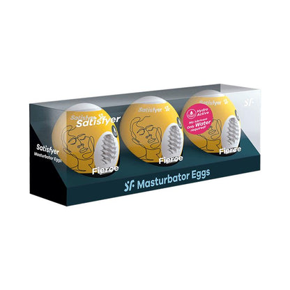 SATISFYER - SET 3 HUEVOS MASTURBADORES MODELO FIERCE