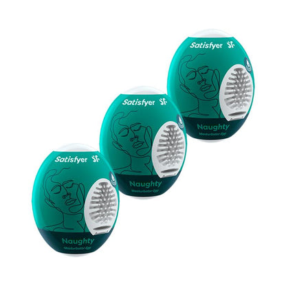 SATISFYER - SET 3 HUEVOS MASTURBADORES MODELO NAUGHTY