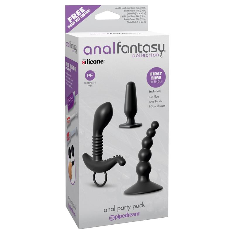 ANAL FANTASY COLLECT. - SET 3 PC FIESTA ANAL NEGRO
