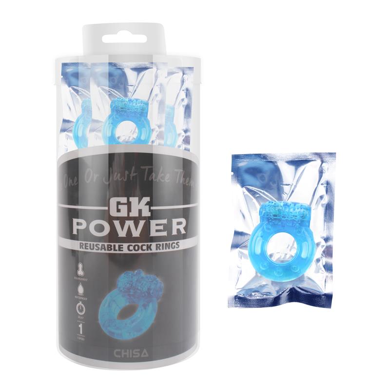 CHISA - SET 30 ANILLOS PARA EL PENE AZUL