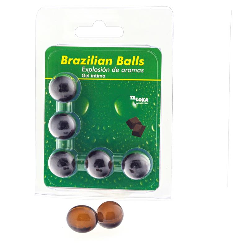 BRAZILIAN BALLS - SET 5 BRAZILIAN BALLS EXPLOSION AROMA CHOCOLATE