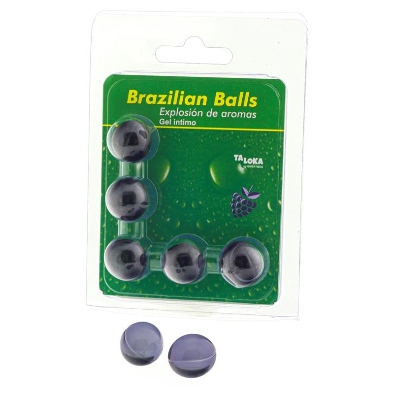 TALOKA - BRAZILIAN BALLS GEL ÍNTIMO FRUTAS DEL BOSQUE 5 BOLAS