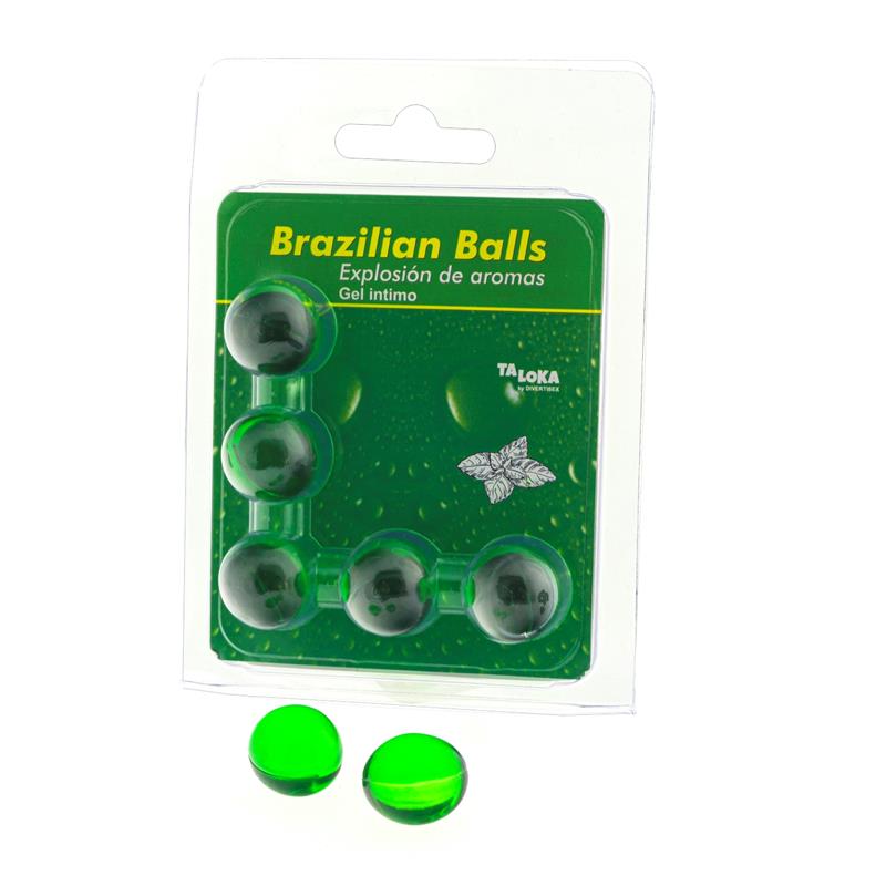 BRAZILIAN BALLS - SET 5 BRAZILIAN BALLS EXPLOSION AROMA MENTA