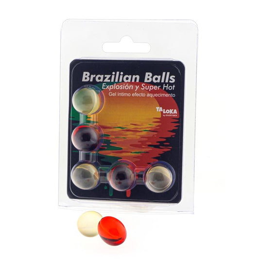BRAZILIAN BALLS - SET 5 BRAZILIAN BALLS GEL EFECTO SUPERCALIENTAMIENTO