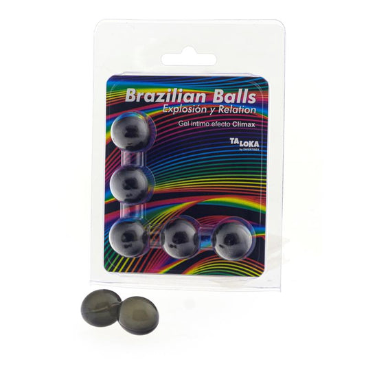 BRAZILIAN BALLS - SET 5 BRAZILIAN BALLS GEL EXCITANTE EFECTO CLIMAX