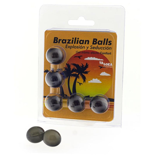BRAZILIAN BALLS - SET 5 BRAZILIAN BALLS GEL EXCITANTE EFECTO CONFORT