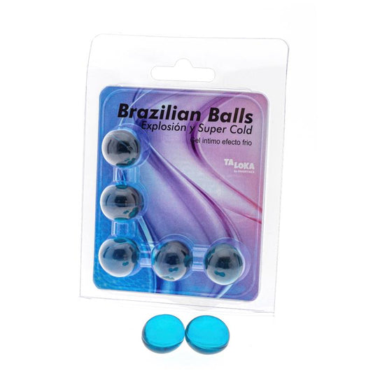 BRAZILIAN BALLS - SET 5 BRAZILIAN BALLS GEL EXCITANTE EFECTO FRÍO