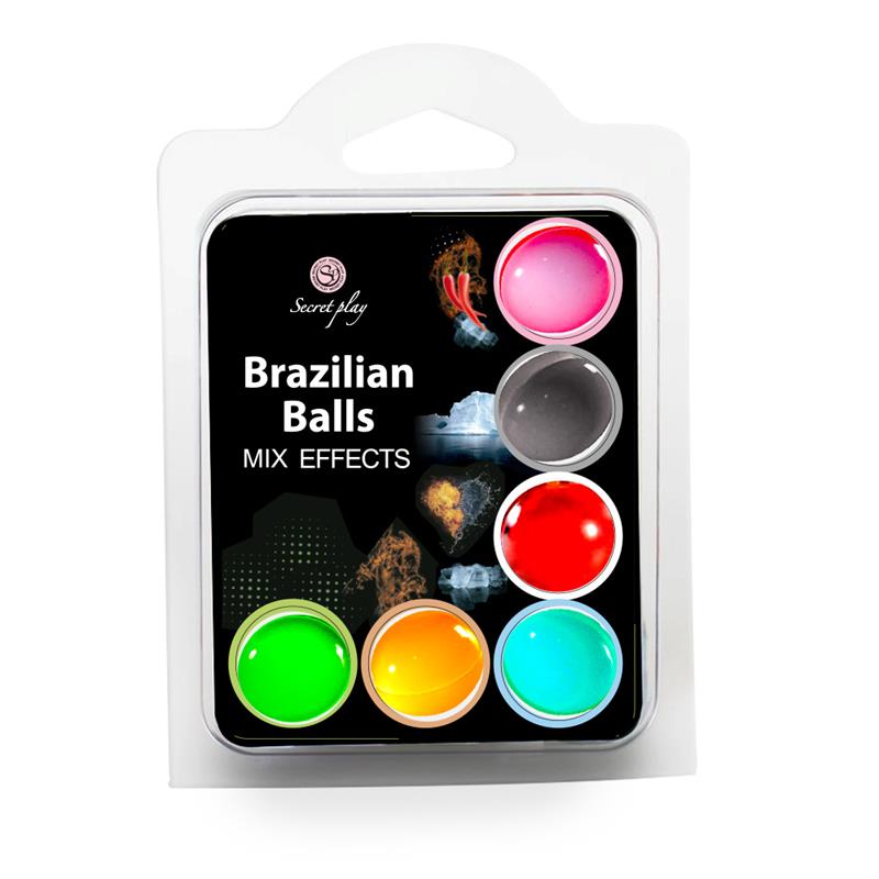 SECRET PLAY - SET 6 BRAZILIAN BALLS MIX EFFECT