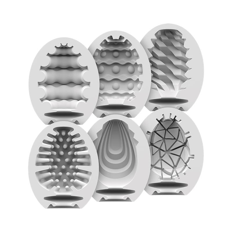SATISFYER - SET 6 UNIDADES HUEVO MASTURBADOR