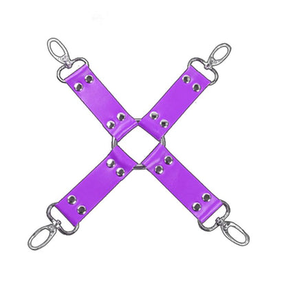 INTOYOU BDSM LINE - SET BONDAGE DE 10 PIEZAS PÚRPURA