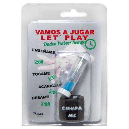 TALOKA - SET DADO DE ACCIONES Y RELOJ DE ARENA