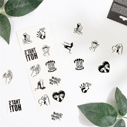 SECRET PLAY - SET DE 10 TATTOOS TEMPORALES KINKY COLLECTION