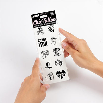 SECRET PLAY - SET DE 10 TATTOOS TEMPORALES KINKY COLLECTION