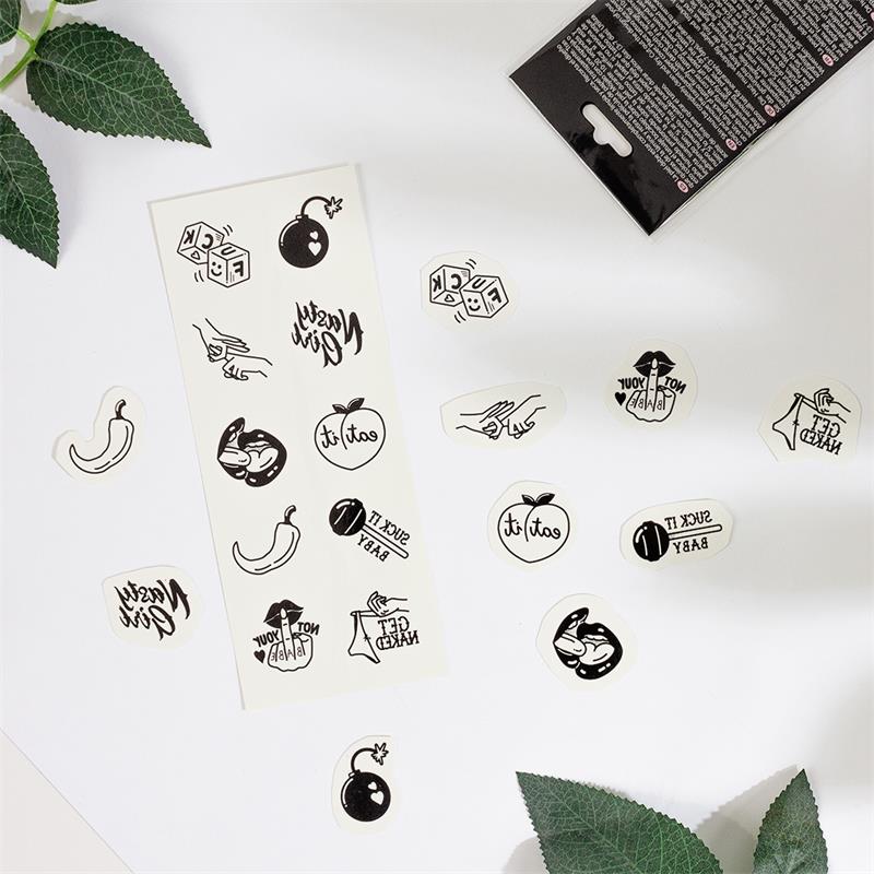 SECRET PLAY - SET DE 10 TATTOOS TEMPORALES SPICY COLLECTION