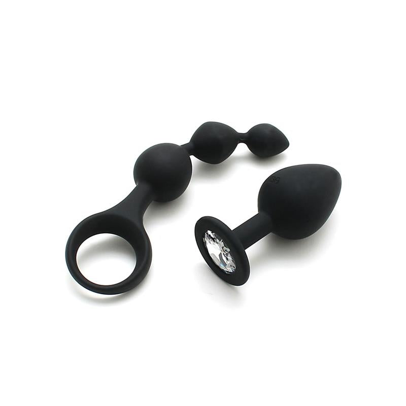 RIMBA - SET DE 2 JUGUETES ANALES BARCELONA NEGRO