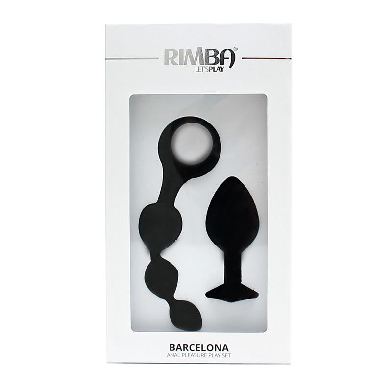 RIMBA TOYS - SET DE 2 JUGUETES ANALES BARCELONA NEGRO