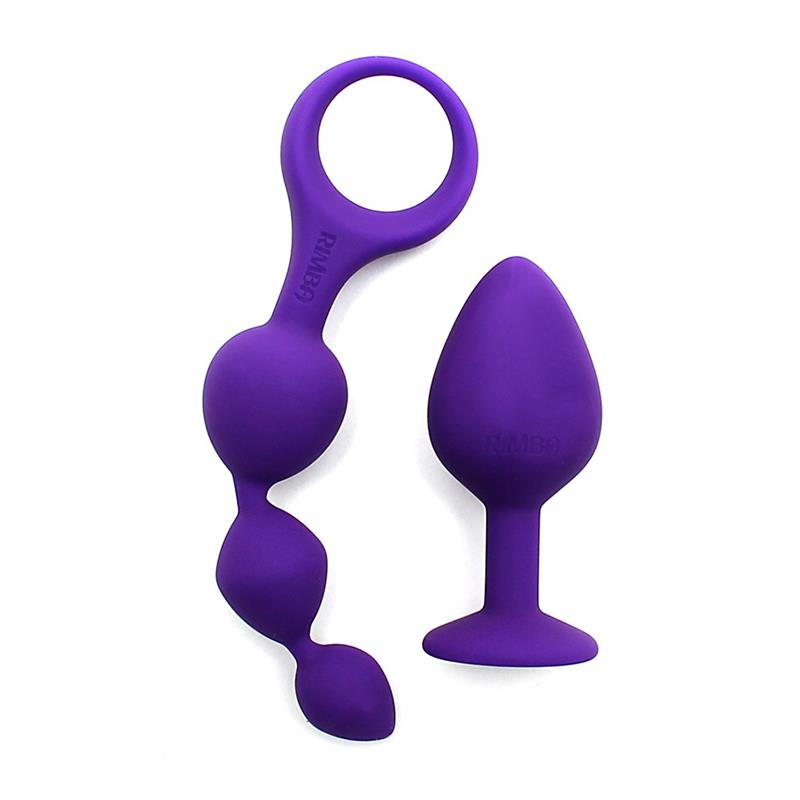 RIMBA - SET DE 2 JUGUETES ANALES BARCELONA PURPURA