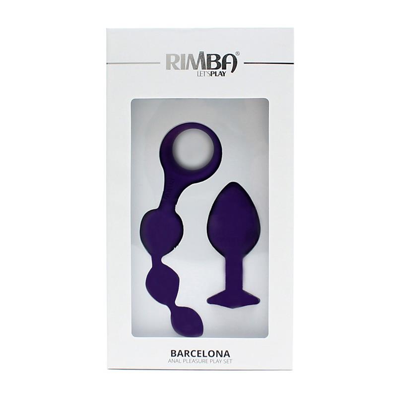 RIMBA TOYS - SET DE 2 JUGUETES ANALES BARCELONA PURPURA