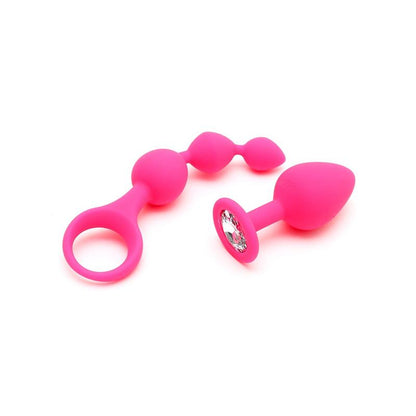 RIMBA TOYS - SET DE 2 JUGUETES ANALES BARCELONA ROSA