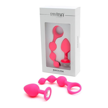 RIMBA TOYS - SET DE 2 JUGUETES ANALES BARCELONA ROSA