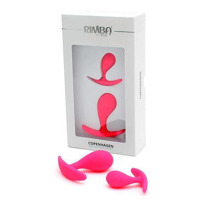 RIMBA TOYS - SET DE 2 PLUGS ANALES ANATÓMICOS COPENHAGEN ROSA