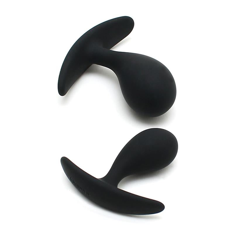 RIMBA TOYS - SET DE 2 PLUGS ANATÓMICOS COPENHAGEN NEGRO