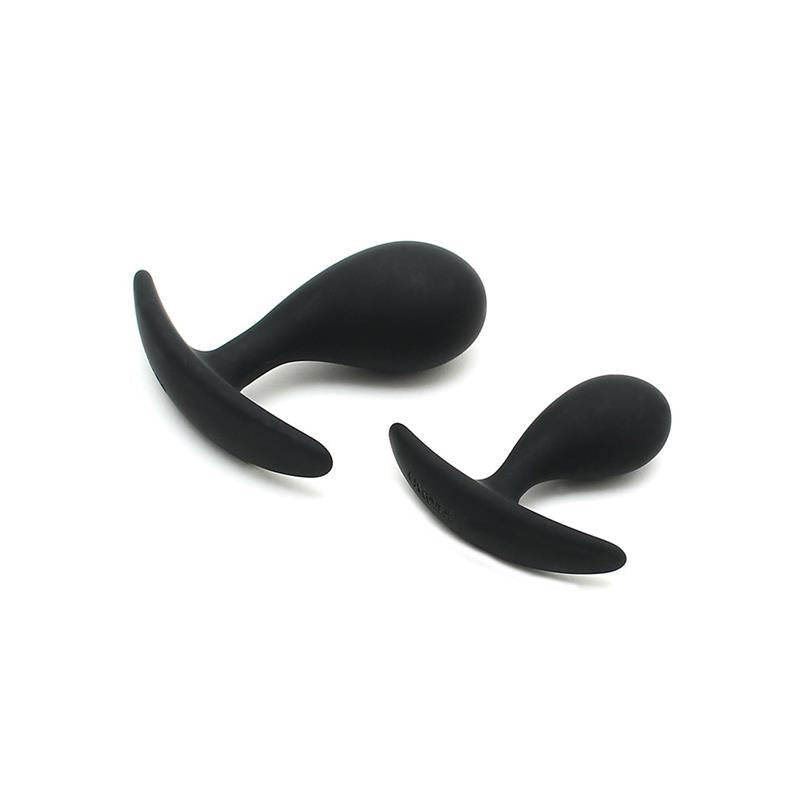 RIMBA - SET DE 2 PLUGS ANATÓMICOS COPENHAGEN NEGRO
