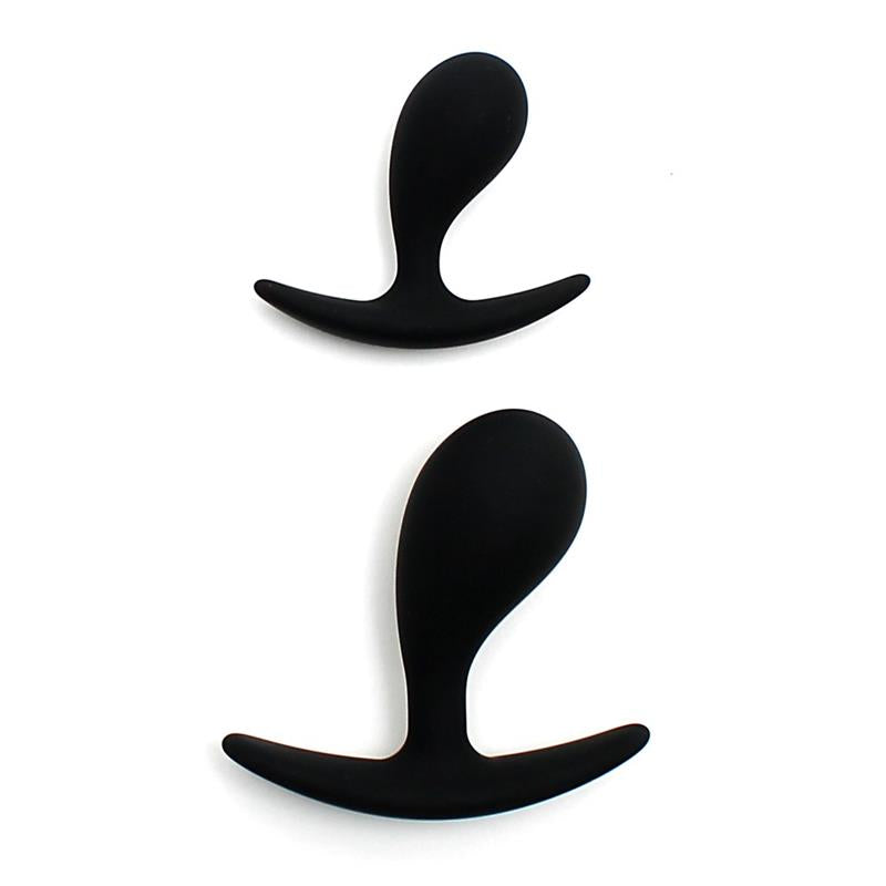 RIMBA TOYS - SET DE 2 PLUGS ANATÓMICOS COPENHAGEN NEGRO