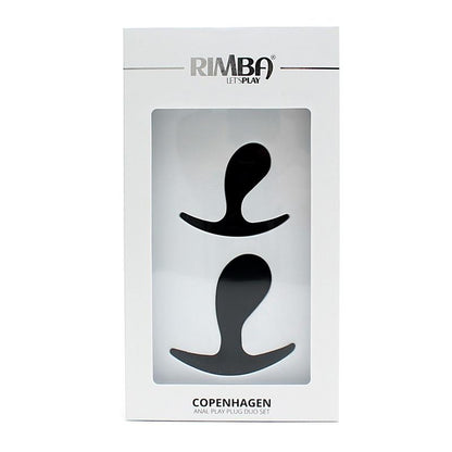 RIMBA TOYS - SET DE 2 PLUGS ANATÓMICOS COPENHAGEN NEGRO