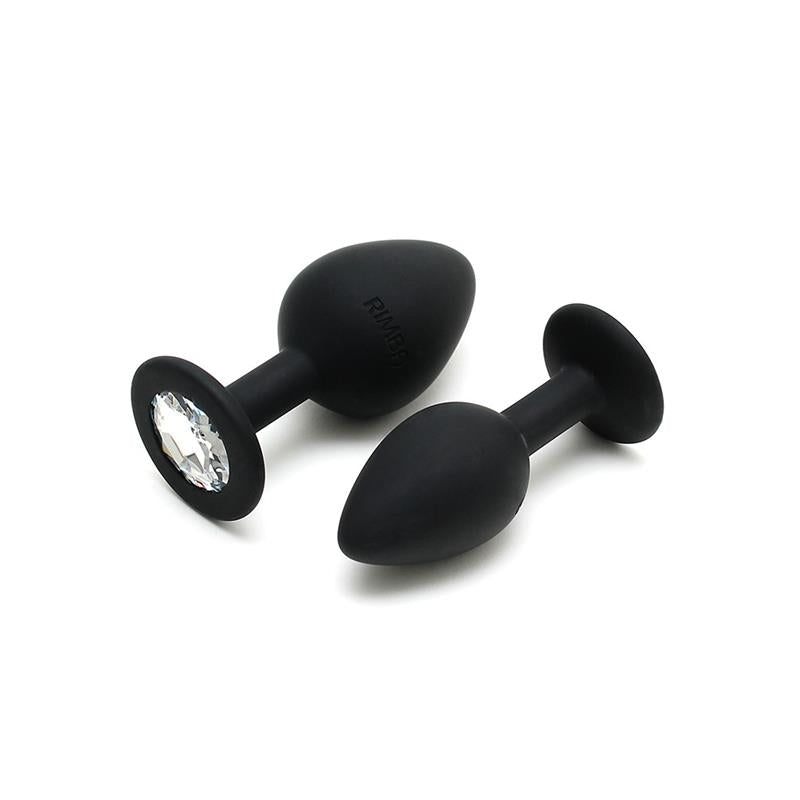 RIMBA TOYS - SET DE 2 PLUGS CON JOYA BERLIN NEGRO