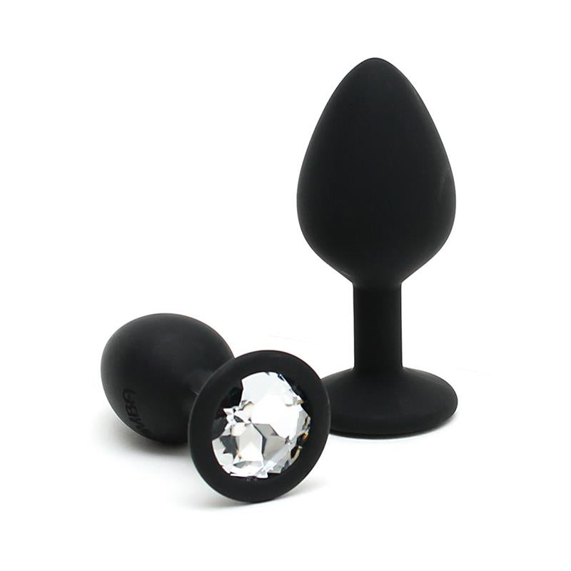 RIMBA TOYS - SET DE 2 PLUGS CON JOYA BERLIN NEGRO