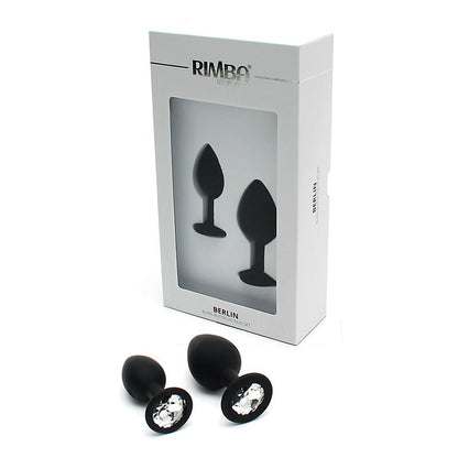 RIMBA TOYS - SET DE 2 PLUGS CON JOYA BERLIN NEGRO