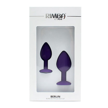 RIMBA TOYS - SET DE 2 PLUGS CON JOYA BERLIN PURPURA