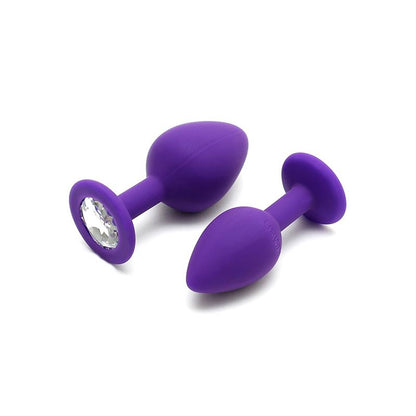 RIMBA TOYS - SET DE 2 PLUGS CON JOYA BERLIN PURPURA