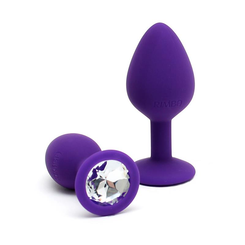 RIMBA TOYS - SET DE 2 PLUGS CON JOYA BERLIN PURPURA