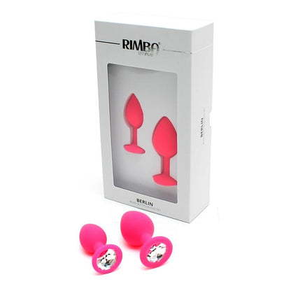 RIMBA TOYS - SET DE 2 PLUGS CON JOYA BERLIN ROSA