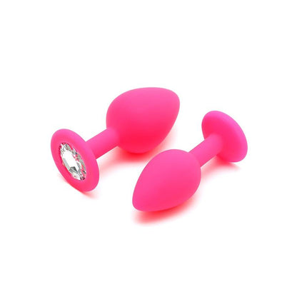 RIMBA TOYS - SET DE 2 PLUGS CON JOYA BERLIN ROSA