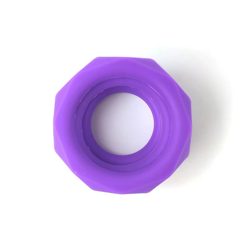 A-GUSTO - SET DE 3 ANILLOS PARA EL PENE SILICONA PÚRPURA