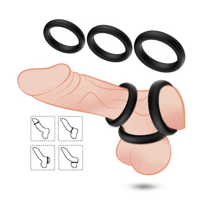 URBAN SKY - SET DE 3 ANILLOS PARA EL PENE