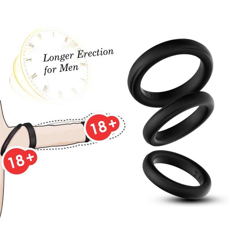 URBAN SKY - SET DE 3 ANILLOS PARA EL PENE