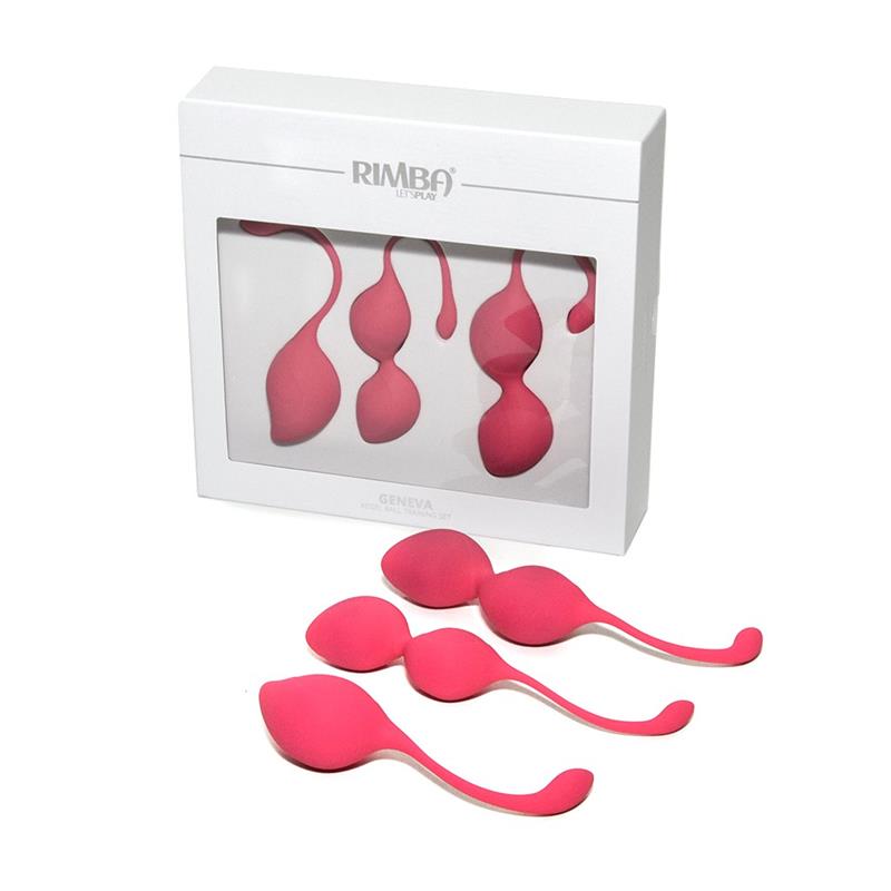 RIMBA TOYS - SET DE 3 BOLAS KEGE GENEVA ROSA