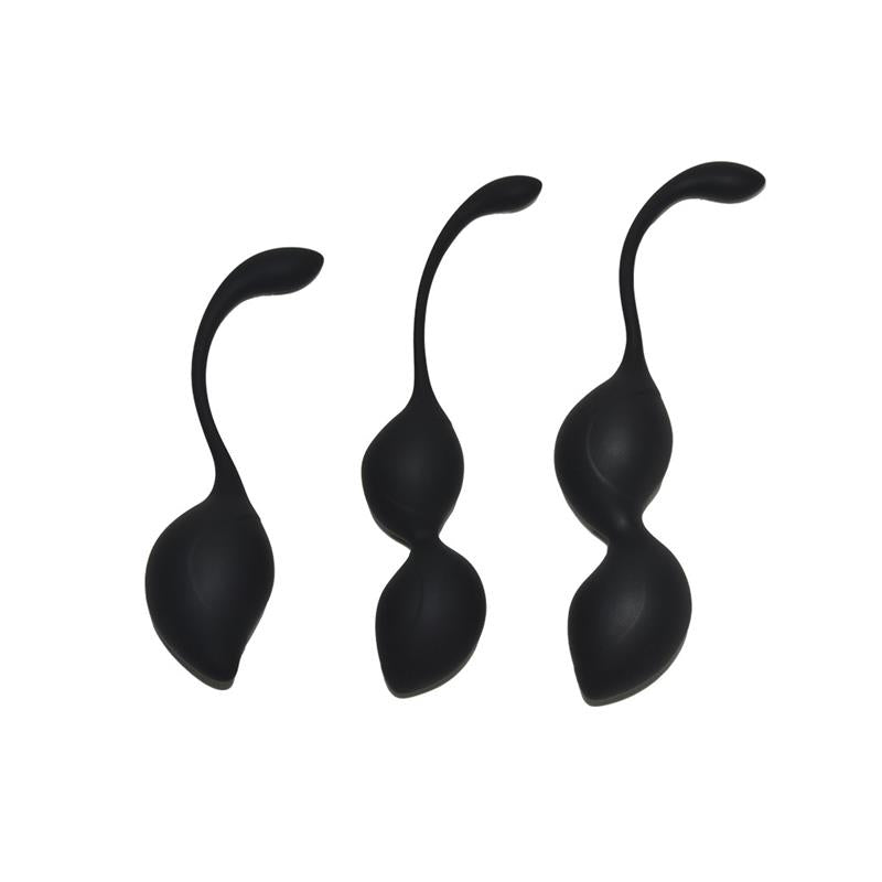 RIMBA - SET DE 3 BOLAS KEGEL GENEVA NEGRO