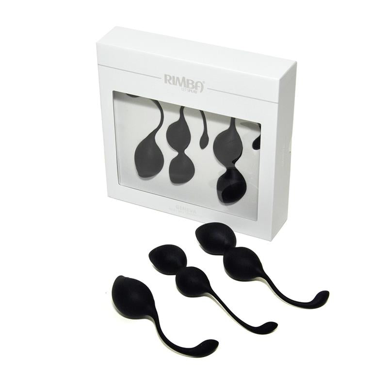 RIMBA TOYS - SET DE 3 BOLAS KEGEL GENEVA NEGRO