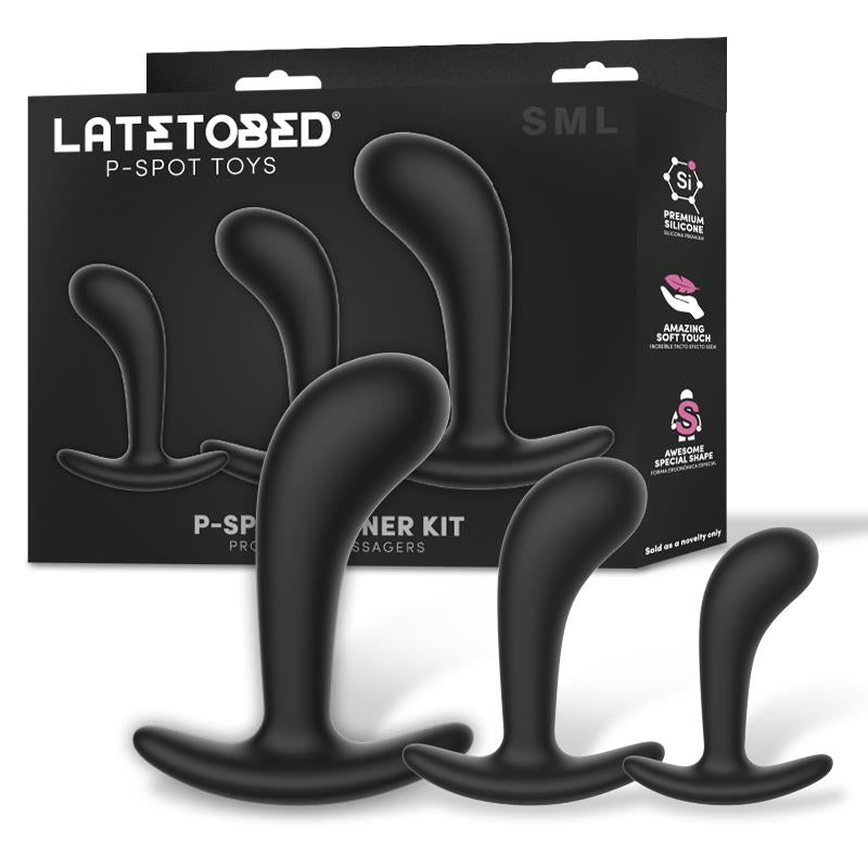 LATETOBED - SET DE 3 MASAJEADORES PROSTÁTICOS