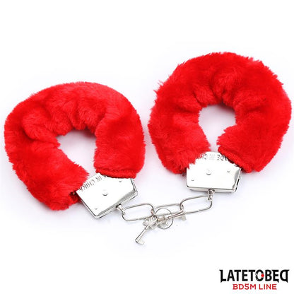 LATETOBED BDSM LINE - SET DE 3 PIEZAS ANTIFAZ, PLUMAS Y ESPOSAS