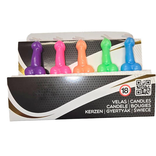 DIVERTY SEX - SET DE 5 VELAS EN FORMA DE PENE