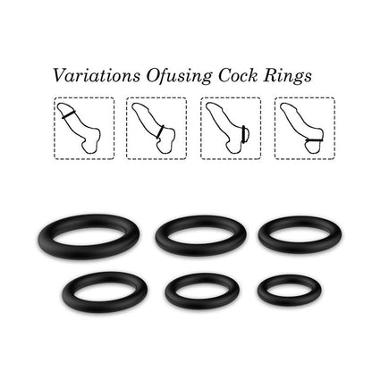 URBAN SKY - SET DE 6 ANILLOS PARA EL PENE