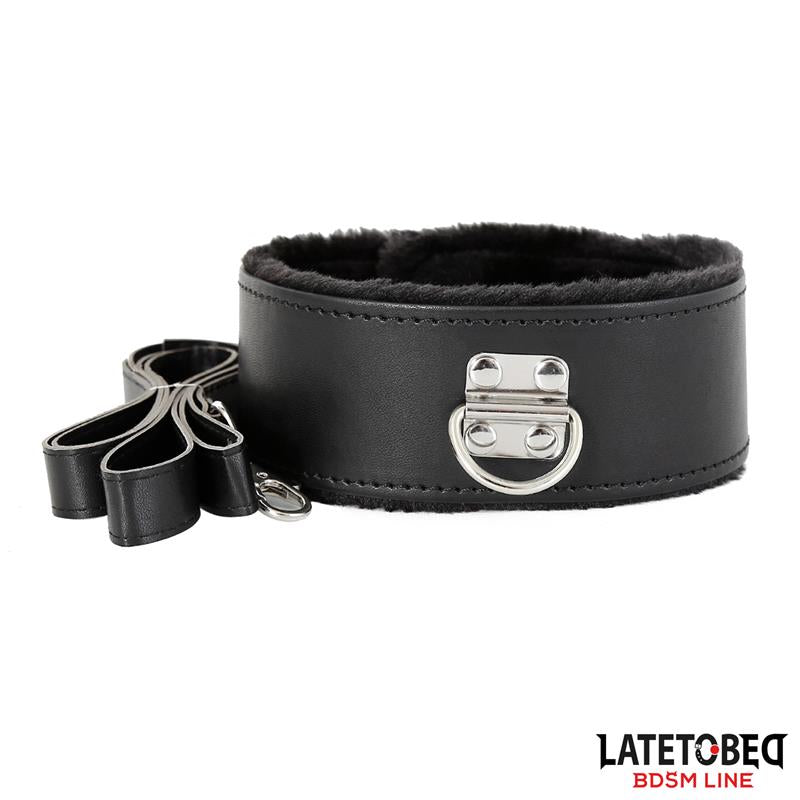 LATETOBED BDSM LINE - SET DE 7 PIEZAS DE BONDAGE NEGRO